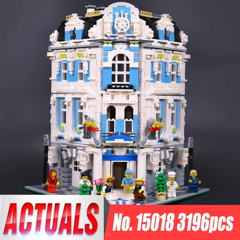 

3196pcs Lepin 15018 City Series MOC The Sunshine Hotel Set LegoINGys Building Blocks Bricks Toys Educactional funny toys Gifts