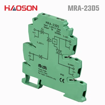 5pcs/lot MRA-23D5 DIN Rail AC solid state port relay Input 5A: 3V 5V 12V 24V DC AC SSR Solid State Relay module, terminal block
5pcs/lot MRA-23D5 DIN Rail AC solid state port relay Input 5A: 3V 5V 12V 24V DC AC SSR Solid State Relay module, terminal block