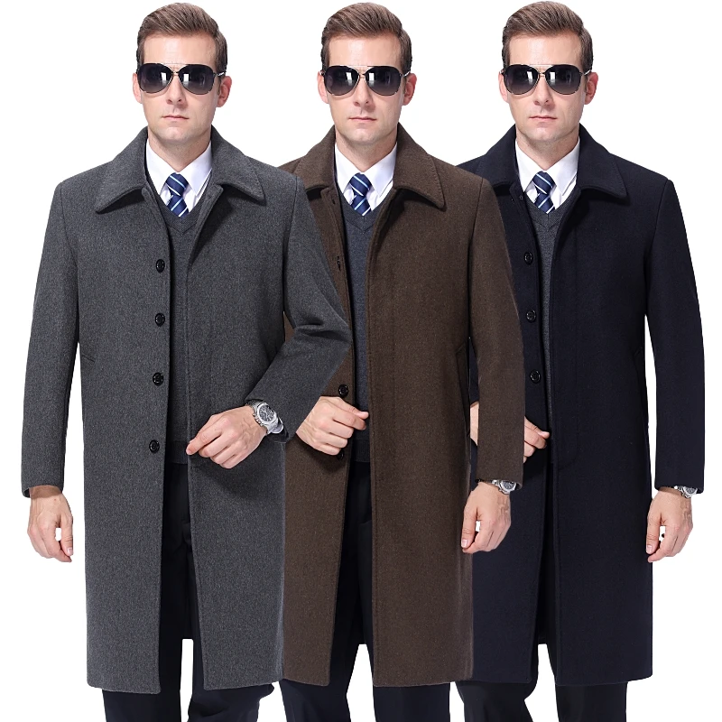 Wool Jackets Casual Men's Wool Blend Suit Collar Coats Full Winter For Male Long Overcoat Cashmere 3XL
Wool Jackets Casual Men's Wool Blend Suit Collar Coats Full Winter For Male Long Overcoat Cashmere 3XL