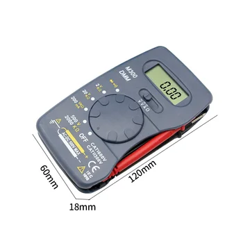 Pocket Digital Multimeter Ammeter Voltmeter DC/AC Resistor Ohm Voltage Multi Meter Tester Electrical Instruments
Pocket Digital Multimeter Ammeter Voltmeter DC/AC Resistor Ohm Voltage Multi Meter Tester Electrical Instruments