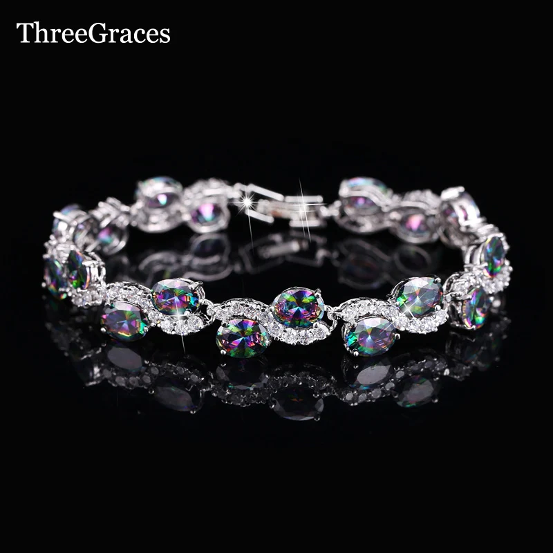 ThreeGraces Exquisite S Shape Silver Color Zirconia Pave Colorful Austrian Crystal Charm Bracelets For Women Party Jewelry BR028
ThreeGraces Exquisite S Shape Silver Color Zirconia Pave Colorful Austrian Crystal Charm Bracelets For Women Party Jewelry BR028