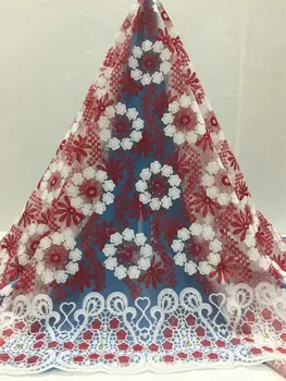 Wine Red White Nigerian lace fabric 2019 high quality french net lace 3D lace fabric wedding rhinestones for wedding party dress
Wine Red White Nigerian lace fabric 2019 high quality french net lace 3D lace fabric wedding rhinestones for wedding party dress