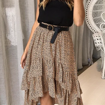 Women's Polka Dot Ruffles High Waist Midi Skirts Asymmetrical Casual Loose Elegant Lady Skirt 2020 Summer Fashion Female Buttoms
Women's Polka Dot Ruffles High Waist Midi Skirts Asymmetrical Casual Loose Elegant Lady Skirt 2020 Summer Fashion Female Buttoms