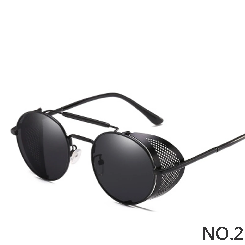 Retro Round Metal Sunglasses Steampunk Men Women Brand Designer Glasses Oculos De Sol Shades UV Protection
Retro Round Metal Sunglasses Steampunk Men Women Brand Designer Glasses Oculos De Sol Shades UV Protection