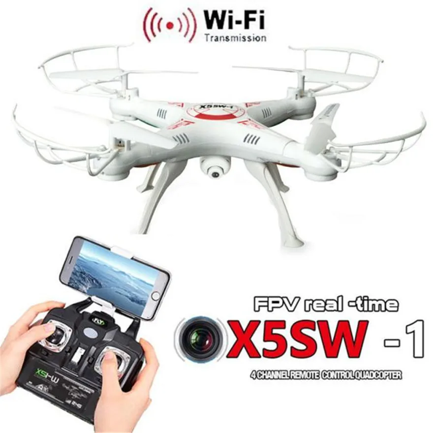 High Quqlity X5SW-1 6-Axis Gyro 2.4G 4CH Real-time Images Return RC FPV Quadcopter Drone Wifi With HD Camera One-press Return
High Quqlity X5SW-1 6-Axis Gyro 2.4G 4CH Real-time Images Return RC FPV Quadcopter Drone Wifi With HD Camera One-press Return