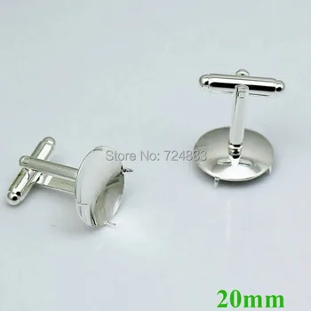 20mm Silver Plated Brass Round Prong Pins Bezel tray Blank Bases Cufflinks Cuff Links settings fits 20mm circle CABs Wholesale
20mm Silver Plated Brass Round Prong Pins Bezel tray Blank Bases Cufflinks Cuff Links settings fits 20mm circle CABs Wholesale