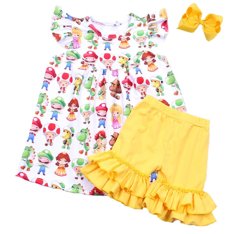 New Arrivals Summer Baby Girls Boutique Cartoon Kids Printed Short Set Girls Milk Silk Clothing Set Match Accessorry
New Arrivals Summer Baby Girls Boutique Cartoon Kids Printed Short Set Girls Milk Silk Clothing Set Match Accessorry