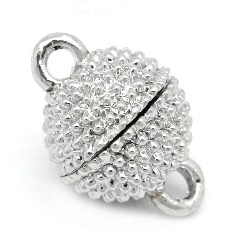 DoreenBeads 10 Sets Dull Silver Color Copper Magnetic Clasps Buckle Round Ball 13mm x 9mm( 4/8"x 3/8") Hole: 1mm Jewelry Finding
DoreenBeads 10 Sets Dull Silver Color Copper Magnetic Clasps Buckle Round Ball 13mm x 9mm( 4/8"x 3/8") Hole: 1mm Jewelry Finding