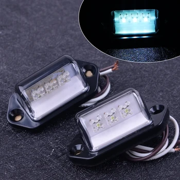CITALL 2pcs Waterproof 3 LEDs White Car Boat Truck Trailer License Number Plate Light Lamp 10-30V ABS High Quality Accessories
CITALL 2pcs Waterproof 3 LEDs White Car Boat Truck Trailer License Number Plate Light Lamp 10-30V ABS High Quality Accessories