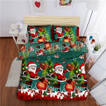 4pcs Green Bedding Set Merry Christmas Duvet Cover Santa Claus Pillowcase Bed Sheets Home Decor bedding outlet bed cover D25
4pcs Green Bedding Set Merry Christmas Duvet Cover Santa Claus Pillowcase Bed Sheets Home Decor bedding outlet bed cover D25