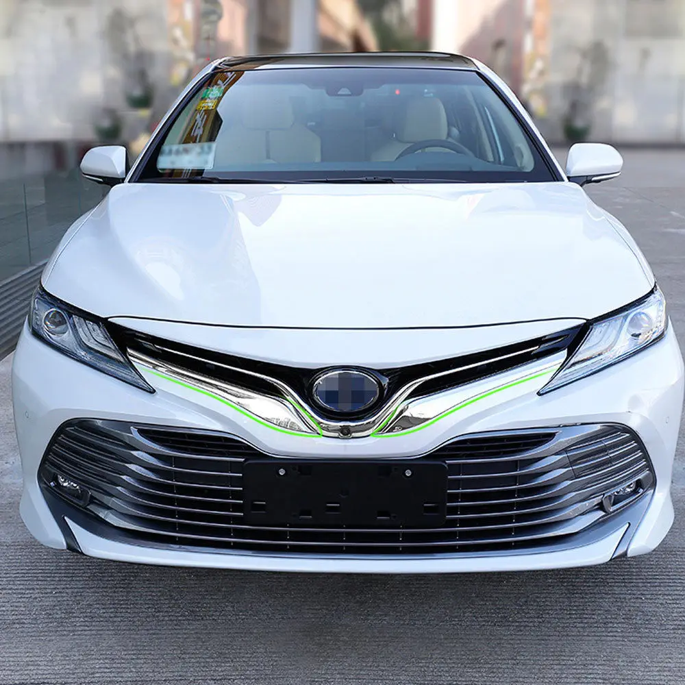 BBQ@FUKA Chrome ABS Car Front Center Grille Grill Bumper Cover exterior protector Strip line trim For Toyota Camry 2018 car deco
BBQ@FUKA Chrome ABS Car Front Center Grille Grill Bumper Cover exterior protector Strip line trim For Toyota Camry 2018 car deco