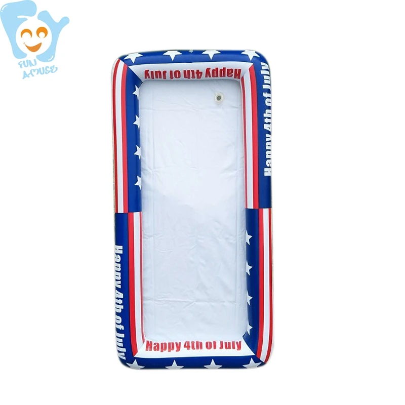 1.26m Infltable Buffet Salad American Flag Ice Tray Floating Bar Food Cooler Drink Holder Fun Pool Floats Swimming Float
1.26m Infltable Buffet Salad American Flag Ice Tray Floating Bar Food Cooler Drink Holder Fun Pool Floats Swimming Float