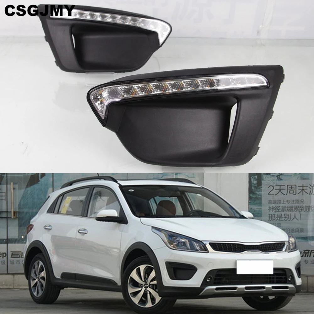 CSGJMY 1Pair Car 12V DRL Day Lights Lamp For Russia KIA RIO X-Line 2018 foglamp Auto Driving Daytime Running Lights on Car DRL
CSGJMY 1Pair Car 12V DRL Day Lights Lamp For Russia KIA RIO X-Line 2018 foglamp Auto Driving Daytime Running Lights on Car DRL