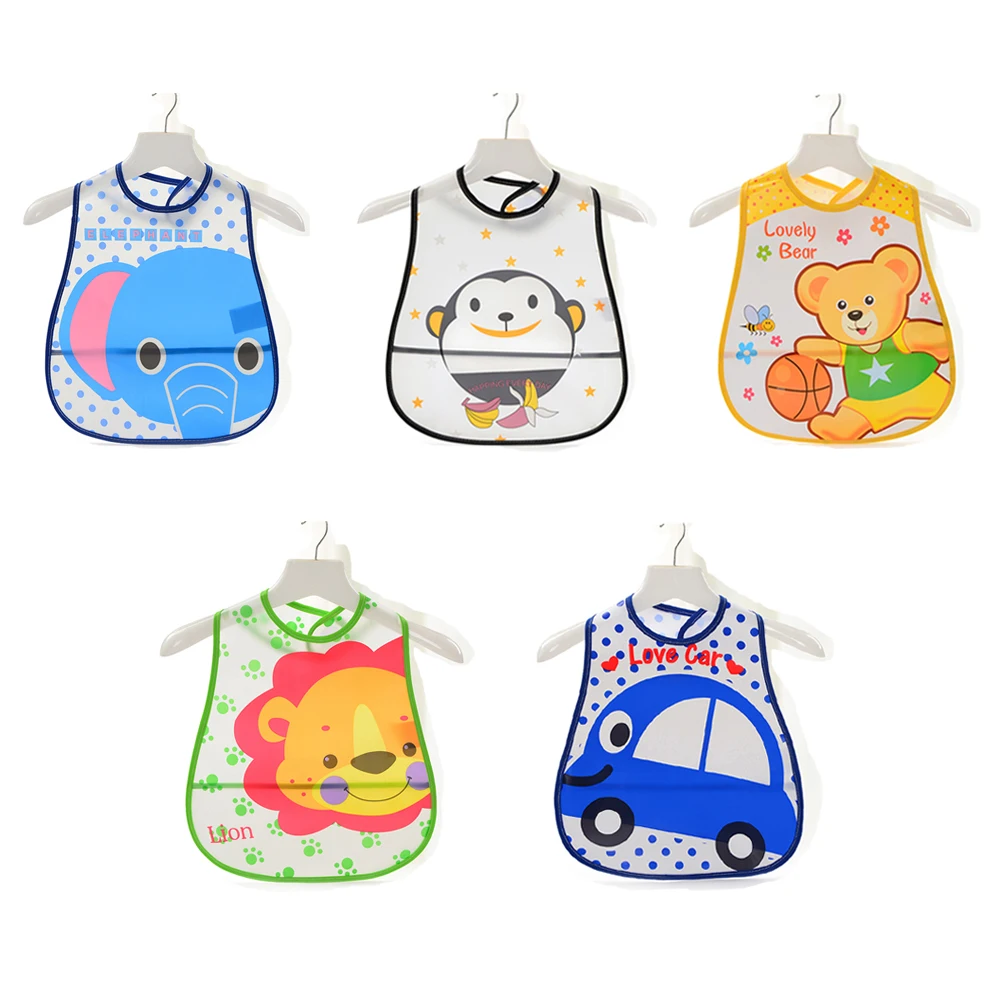 Hot Sellling 5pcs/Lot Waterproof PEVA Baby Bibs Infant Burp Cloths Toddler Scarf Feeding Smock Frock Gown Robe Bib Free Shipping
Hot Sellling 5pcs/Lot Waterproof PEVA Baby Bibs Infant Burp Cloths Toddler Scarf Feeding Smock Frock Gown Robe Bib Free Shipping