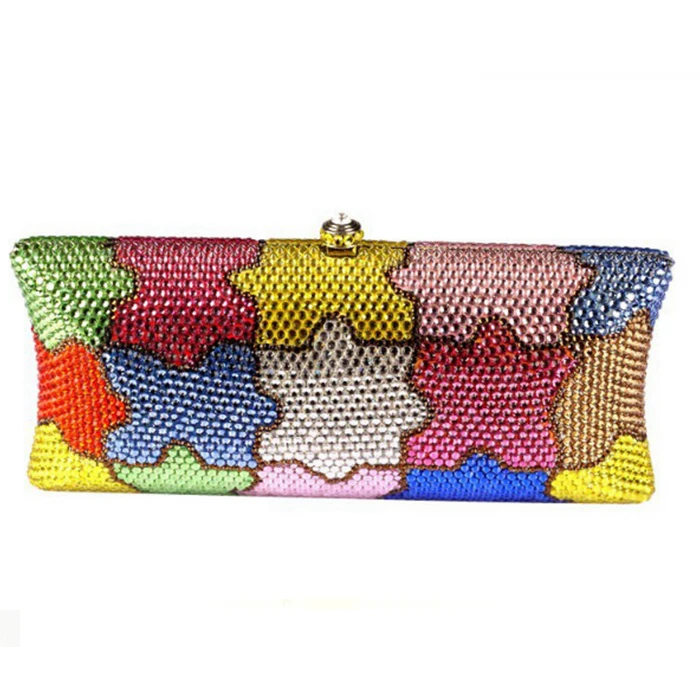 Women wedding party colorful Crystal diamond Clutch Bags Rhinestone Handbags Evening bags Clutch Purse bag for birthday present
Women wedding party colorful Crystal diamond Clutch Bags Rhinestone Handbags Evening bags Clutch Purse bag for birthday present
