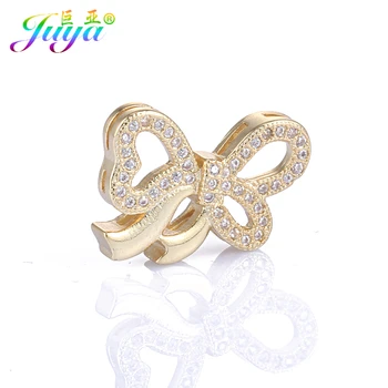 Juya DIY Jewelry Supplies Micro Pave Zircon Bowknot Connectors Accessories For Natural Stones Beadwork Pearls Jewelry Making
Juya DIY Jewelry Supplies Micro Pave Zircon Bowknot Connectors Accessories For Natural Stones Beadwork Pearls Jewelry Making