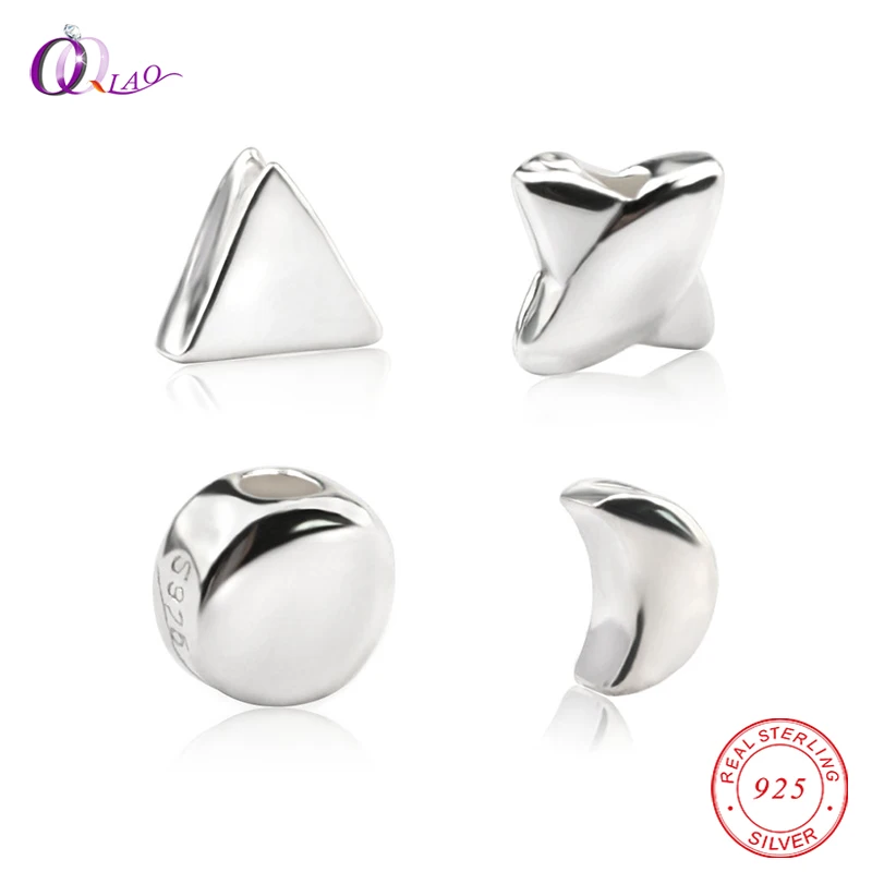 4 styles 925 sterling silver Loose Spacer Beads S925 star triangle moon round beads Bracelet Necklace Accessories diy 5pcs/lot
4 styles 925 sterling silver Loose Spacer Beads S925 star triangle moon round beads Bracelet Necklace Accessories diy 5pcs/lot