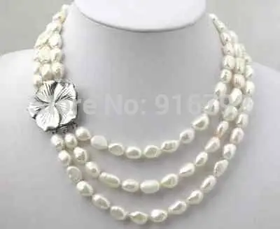 hot& HYFY20143232>>>3 Rows Real Natural Pearl shell flower clasp Necklace
hot& HYFY20143232>>>3 Rows Real Natural Pearl shell flower clasp Necklace