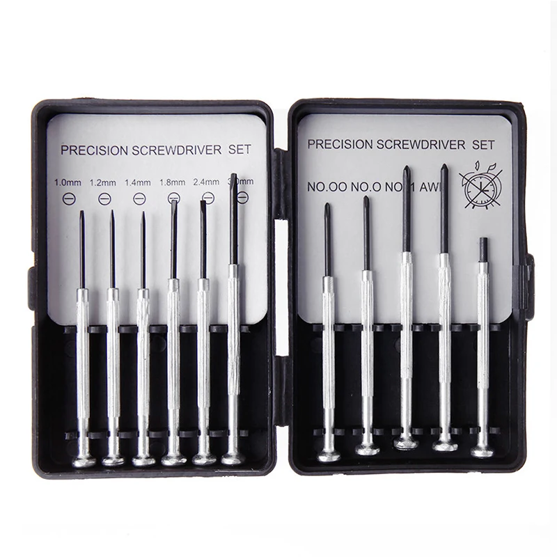 11pcs Micro Precision Screwdriver Set Mini Watchmakers Tools for Watch Jewelry Glasses Repairs Tools
11pcs Micro Precision Screwdriver Set Mini Watchmakers Tools for Watch Jewelry Glasses Repairs Tools