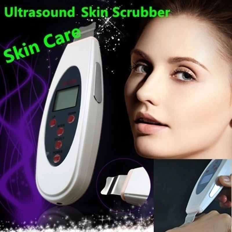 

Portable LCD Ultrasonic Skin Cleaner Ultrasound Face Cleaning Scrubber Acne Removal Spa Massager Facial Lift Pores Peeling