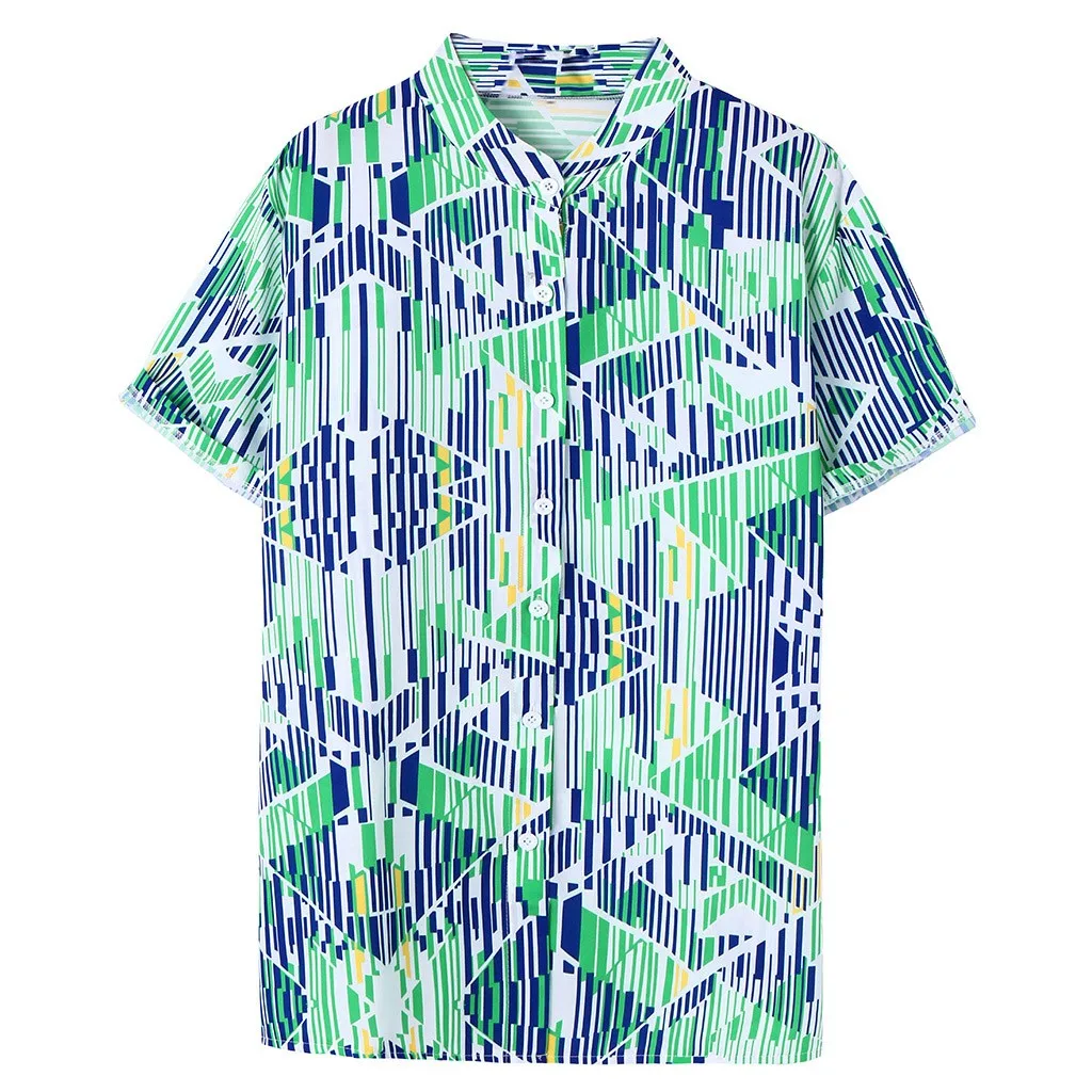 Womail 2019 New Arrival Mens Ethnic Printed Stand Collar Colorful Stripe Short Sleeve Loose Henley Shirt M-3XL Summer Holiday
Womail 2019 New Arrival Mens Ethnic Printed Stand Collar Colorful Stripe Short Sleeve Loose Henley Shirt M-3XL Summer Holiday