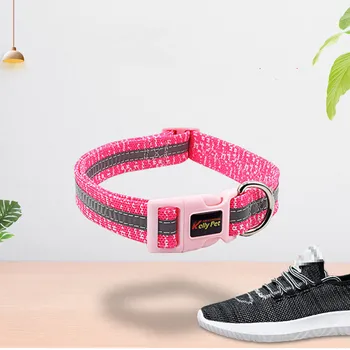 Pet Dog Nylon Made Basic Collar Adjustable Reflective Striped Necklace Collar for Small Large Dogs PC709
Pet Dog Nylon Made Basic Collar Adjustable Reflective Striped Necklace Collar for Small Large Dogs PC709