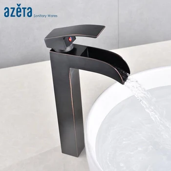 Azeta Black Bathroom Tap Deck Mounted Brass Basin Faucet Bathroom Single Handle Waterfall Washbasin Mixer Tap AT4806HB
Azeta Black Bathroom Tap Deck Mounted Brass Basin Faucet Bathroom Single Handle Waterfall Washbasin Mixer Tap AT4806HB