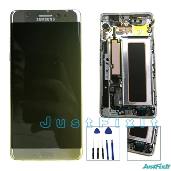 

100% ORIGINAL 5.7'' LCD With Frame For SAMSUNG GALAXY Note7 Note FE 7 N930 N930F Display Touch Screen Digitizer Assembly