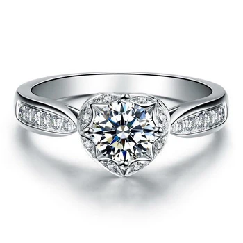 1 Ct Love Shape New Design Style Simulate Diamond Women Ring White Gold Cover Statement New Year Gift For Girl
1 Ct Love Shape New Design Style Simulate Diamond Women Ring White Gold Cover Statement New Year Gift For Girl