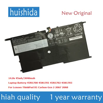 14.8 V 45wh 45N1702 New original Laptop battery for Lenovo 45N1700 45N1701 45N1703 ThinkPad X1 carbono Gen 2 20A7
14.8 V 45wh 45N1702 New original Laptop battery for Lenovo 45N1700 45N1701 45N1703 ThinkPad X1 carbono Gen 2 20A7