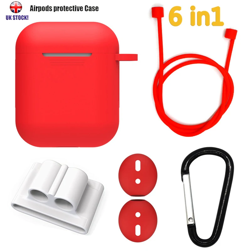 6pcs for AirPods Accessories Silicone Protective Cover Pouch Case& Anti Lost Strap & Ear Cover Hooks for Apple AirPods Case
6pcs for AirPods Accessories Silicone Protective Cover Pouch Case& Anti Lost Strap & Ear Cover Hooks for Apple AirPods Case
