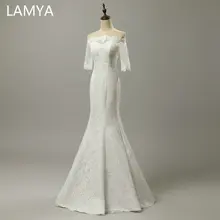 LAMYA Real Photo Fashinable Mermaid Wedding Dresses Women Cheap Half Sleeve Bridal Gown Vestido Wedding Dress Turkish De Noiva
LAMYA Real Photo Fashinable Mermaid Wedding Dresses Women Cheap Half Sleeve Bridal Gown Vestido Wedding Dress Turkish De Noiva