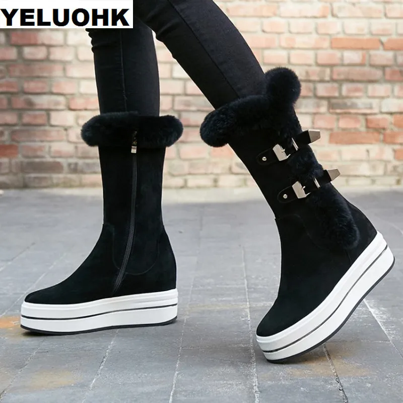 Brand New Buckle Snow Boots Women Winter Shoes Warm Plush Mid Calf Boots Female Shoes Comfortable Women High Boots High Quanlity
Brand New Buckle Snow Boots Women Winter Shoes Warm Plush Mid Calf Boots Female Shoes Comfortable Women High Boots High Quanlity
