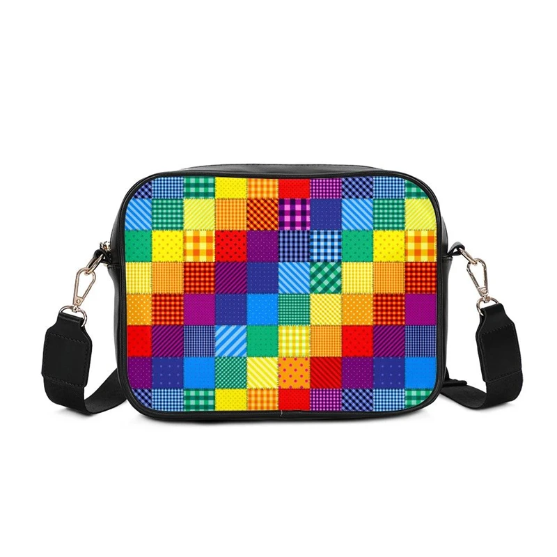 Designer Rainbow Plaid Luxury PU Leather Shoulder Bags Women Messenger Bag Ladies Square Handbag Girls Travel Crossbody Purse
Designer Rainbow Plaid Luxury PU Leather Shoulder Bags Women Messenger Bag Ladies Square Handbag Girls Travel Crossbody Purse
