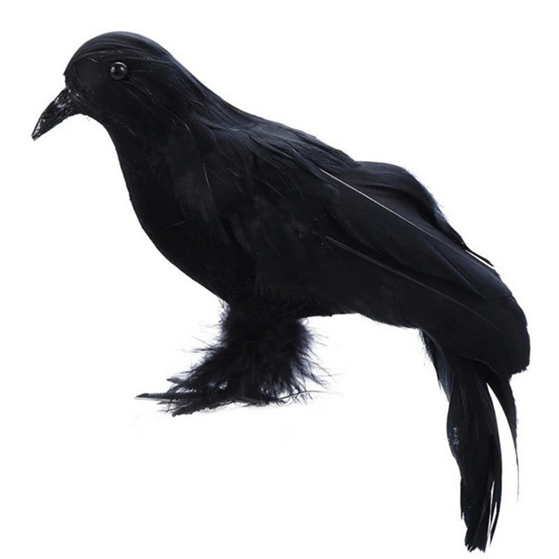 Realistic Handmade Crow Prop Black Feathered Crow Fly and Stand Crows Ravens Crow Decoration 26*14cm
Realistic Handmade Crow Prop Black Feathered Crow Fly and Stand Crows Ravens Crow Decoration 26*14cm