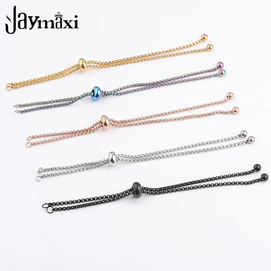Jaymaxi Bolo Chain Bracelet Stainless Steel DIY Jewelry Findings 11cm 1.8mm Adjustable Extend Box Chain 10Pieces/lot
Jaymaxi Bolo Chain Bracelet Stainless Steel DIY Jewelry Findings 11cm 1.8mm Adjustable Extend Box Chain 10Pieces/lot