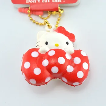 Kawaii Licenced Hello Kitty Squishy Soft Sweet Red Dot Bow Bread Cartoon Toy Ballchain with Tag 1PCS
Kawaii Licenced Hello Kitty Squishy Soft Sweet Red Dot Bow Bread Cartoon Toy Ballchain with Tag 1PCS
