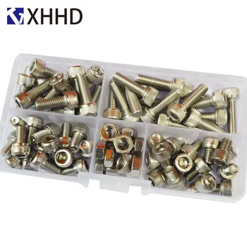 DIN912 Hex Socket Head Cap Screw Metric Thread Hexagon Allen Bike Machine Bolt Nut Set Assortment Kit Box 304 Stainless Stee M6
DIN912 Hex Socket Head Cap Screw Metric Thread Hexagon Allen Bike Machine Bolt Nut Set Assortment Kit Box 304 Stainless Stee M6