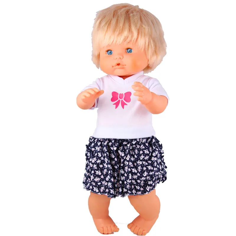 Clothes For Dolls Fit 41cm Nenuco Doll y su Hermanita White T-shirt With Chiffon Skirts 16inch | Игрушки и хобби