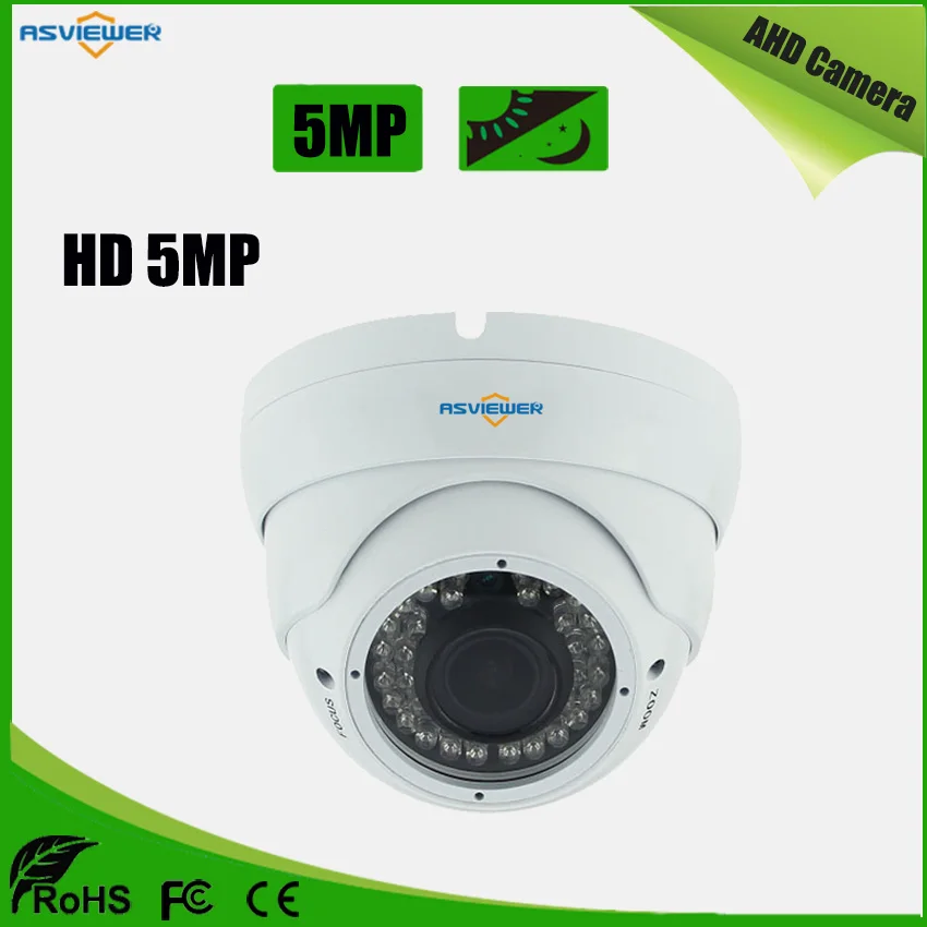 AR0521 Sensor 5MP AHD Camera Varifocal Lens Security Surveillance Camera Night Vision CCTV Metal Dome Camera AS-AHD2301H5
AR0521 Sensor 5MP AHD Camera Varifocal Lens Security Surveillance Camera Night Vision CCTV Metal Dome Camera AS-AHD2301H5