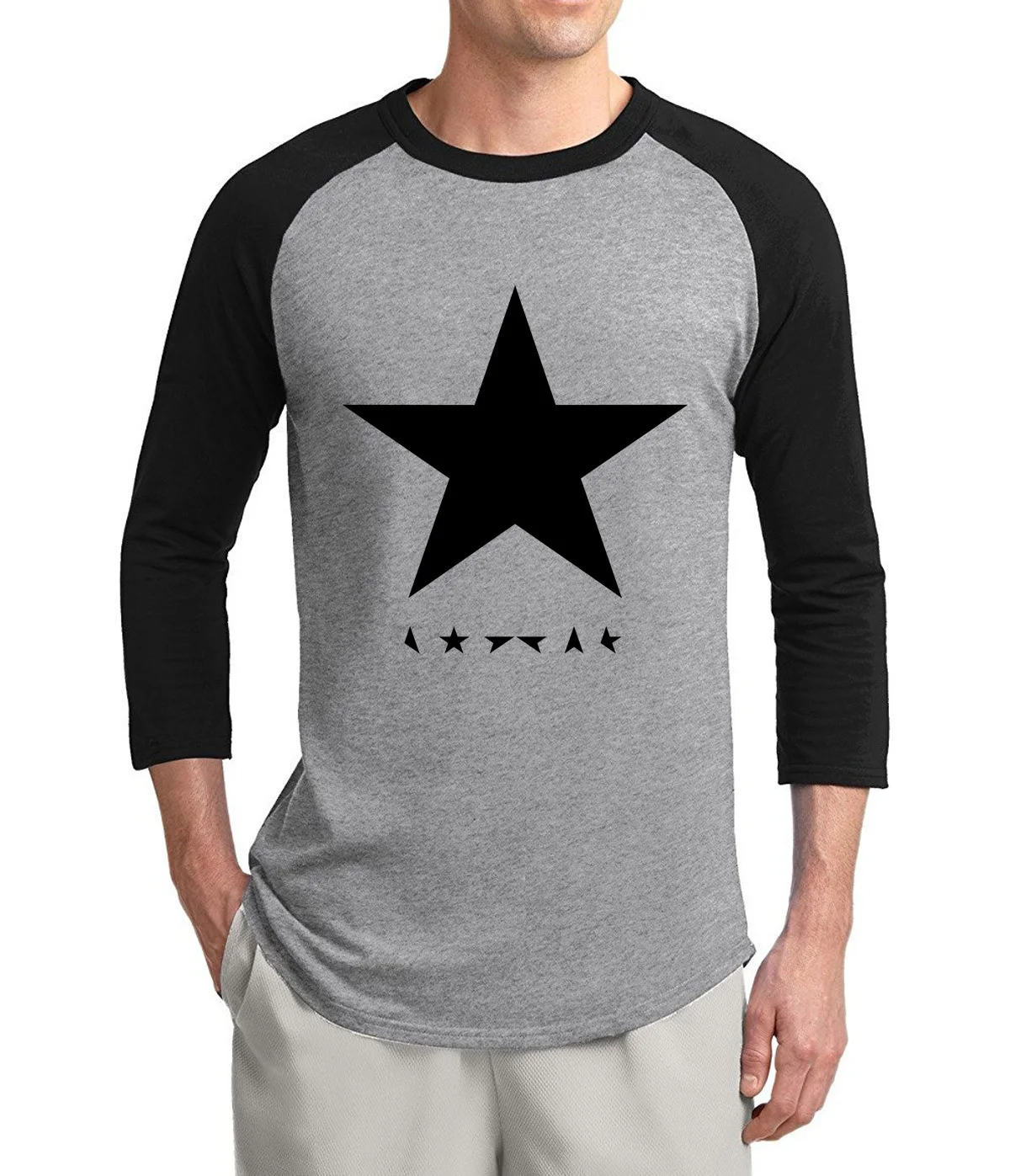 fashion David Bowie heroes black star posters 2019 summer hot sale 3/4 sleeve t shirts 100% cotton raglan men t-shirt for fans
fashion David Bowie heroes black star posters 2019 summer hot sale 3/4 sleeve t shirts 100% cotton raglan men t-shirt for fans