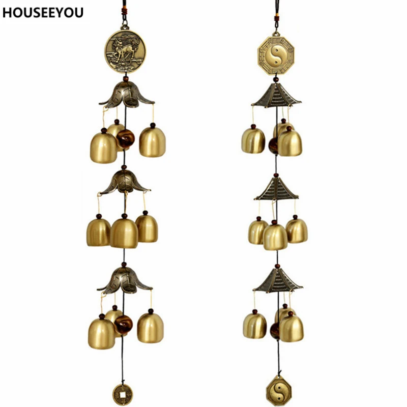 Hanging Bells Chinese Oriental Lucky Metal Feng Shui Brass Wind Chime Fish Buddha Elephant Peacock Fortune Peace Style Bells
Hanging Bells Chinese Oriental Lucky Metal Feng Shui Brass Wind Chime Fish Buddha Elephant Peacock Fortune Peace Style Bells