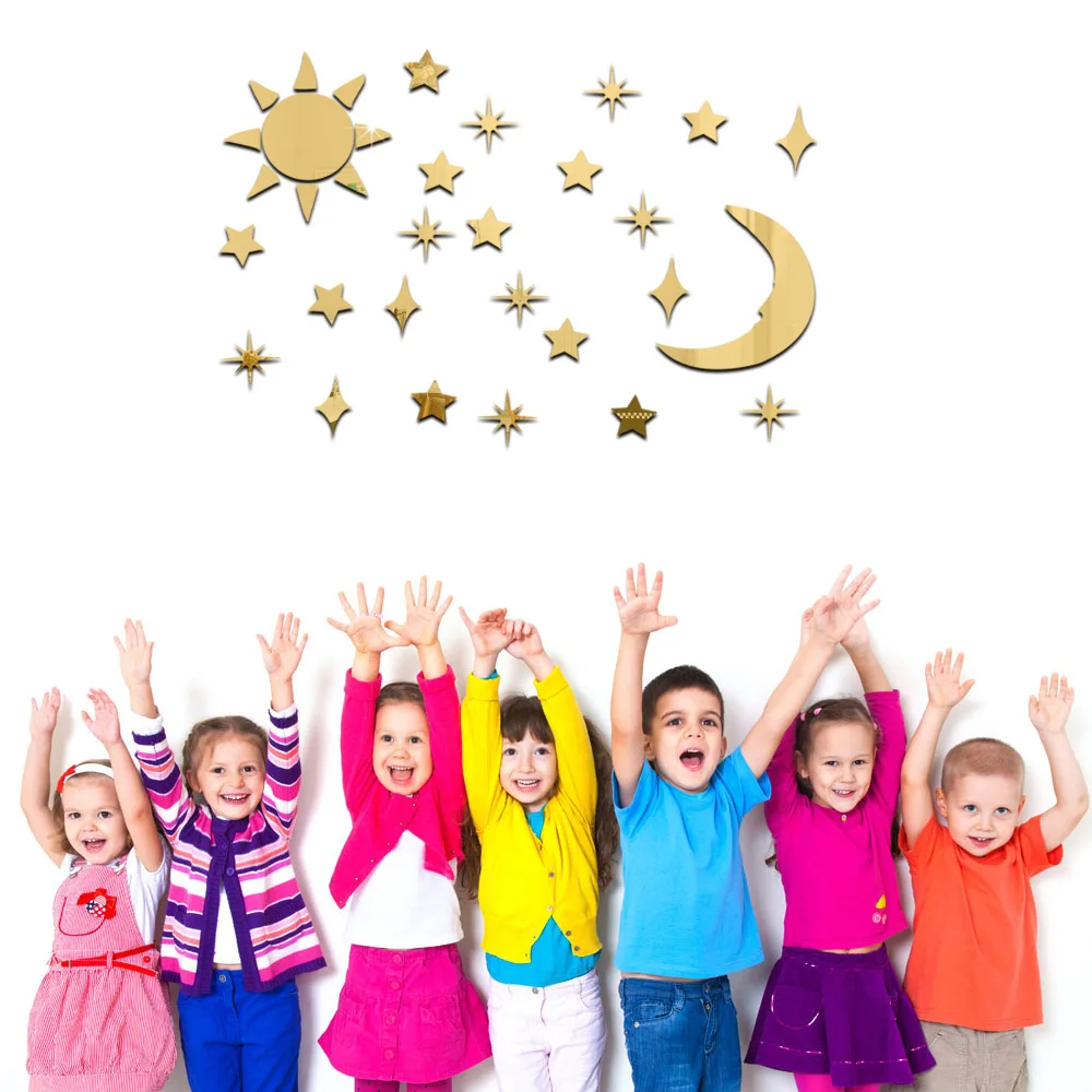 Hot sell sun the moon the stars diy 3 d environmental protection acrylic mirror wall stick children like the moon in the clock
Hot sell sun the moon the stars diy 3 d environmental protection acrylic mirror wall stick children like the moon in the clock
