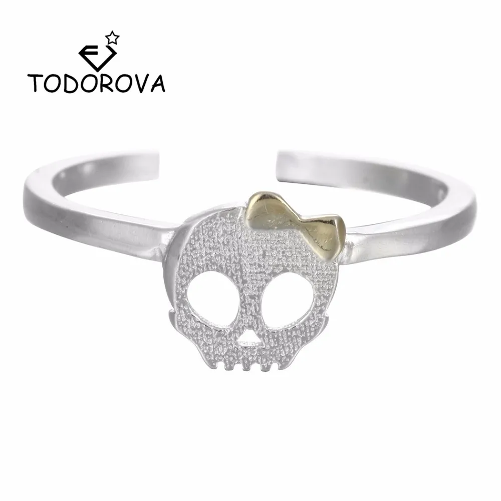 Todorova Gothic Silver Adjustable Skull Rings Men Punk Bowknot Skeleton Jewelry Engagement Wedding Band Rings for Women
Todorova Gothic Silver Adjustable Skull Rings Men Punk Bowknot Skeleton Jewelry Engagement Wedding Band Rings for Women