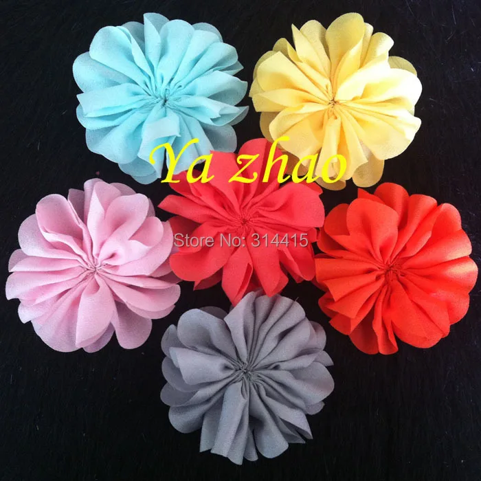 3.2 inch Chiffon Flowers,DIY Fabric Blossom Flowers for headbands & Hair accessories 60pcs/lot free Shipping
3.2 inch Chiffon Flowers,DIY Fabric Blossom Flowers for headbands & Hair accessories 60pcs/lot free Shipping