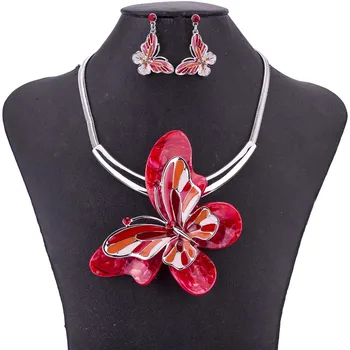 MS1505013 Fashion Jewelry Sets Lead&Nickle Free High Quality Woman's Necklace Earring Set Red Butterfly Set Big Pendant New
MS1505013 Fashion Jewelry Sets Lead&Nickle Free High Quality Woman's Necklace Earring Set Red Butterfly Set Big Pendant New
