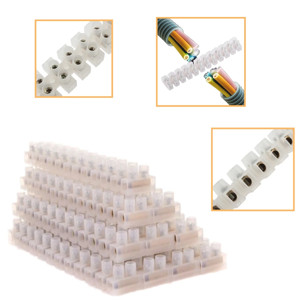 12 Position Barrier Terminal Strip Block X3-0312 X3-0612 X3-1012 X3-1512 X3-2012 X3-3012 X3-6012 X3-8012 X3-10012 X3-15012
12 Position Barrier Terminal Strip Block X3-0312 X3-0612 X3-1012 X3-1512 X3-2012 X3-3012 X3-6012 X3-8012 X3-10012 X3-15012