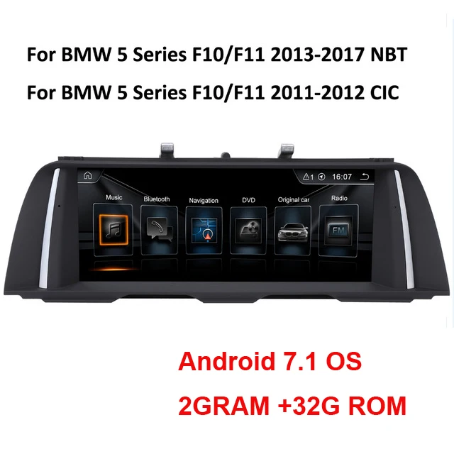 10.25" 2+32G RAM Android 7.1 System Car GPS Navi Radio For BMW 5 Series F10 F11 2011-2017 With BT DVR SWC WIFI Recorder
10.25" 2+32G RAM Android 7.1 System Car GPS Navi Radio For BMW 5 Series F10 F11 2011-2017 With BT DVR SWC WIFI Recorder