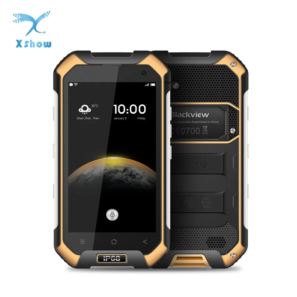 

Original Blackview BV6000S Mobile Phone Android 7.0 MTK6735 Quad Core 4G FDD LTE 2GB +16GB 13.0MP IP68 Waterproof Smartphone