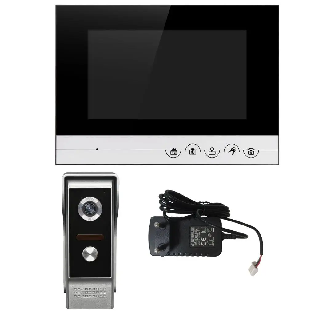 7 Inch Screen DoorBell Video Camera 700line IR Night Vision Visual Intercom Monitor EU Plug # Silver
7 Inch Screen DoorBell Video Camera 700line IR Night Vision Visual Intercom Monitor EU Plug # Silver
